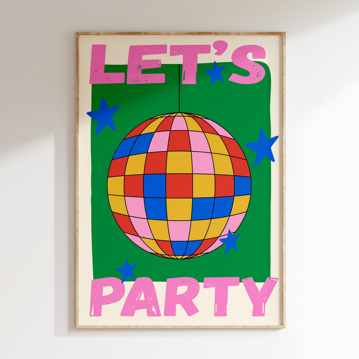 Groovy - Affiche Let'S Party - Vert