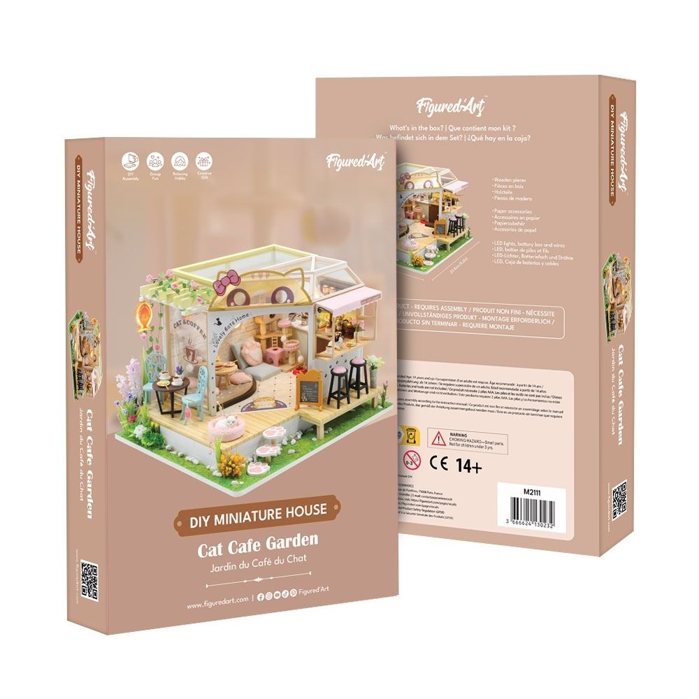 Maison Miniature - Jardin Du Café Du Chat