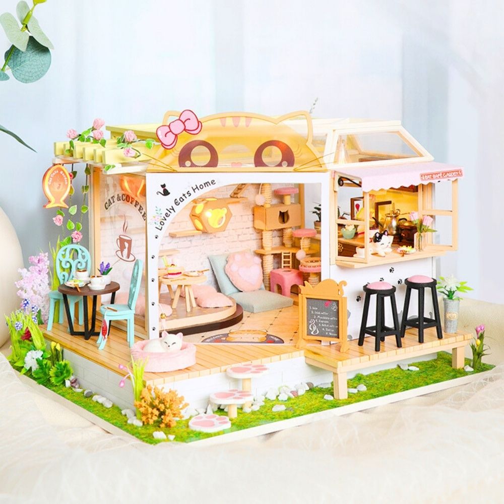 Maison Miniature - Jardin Du Café Du Chat