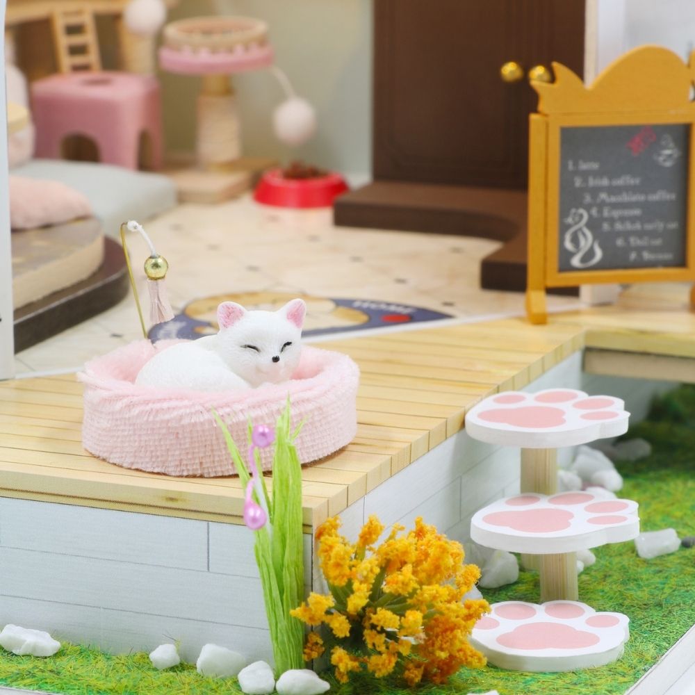 Maison Miniature - Jardin Du Café Du Chat