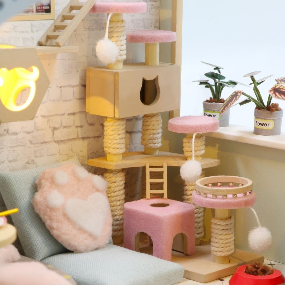Maison Miniature - Jardin Du Café Du Chat