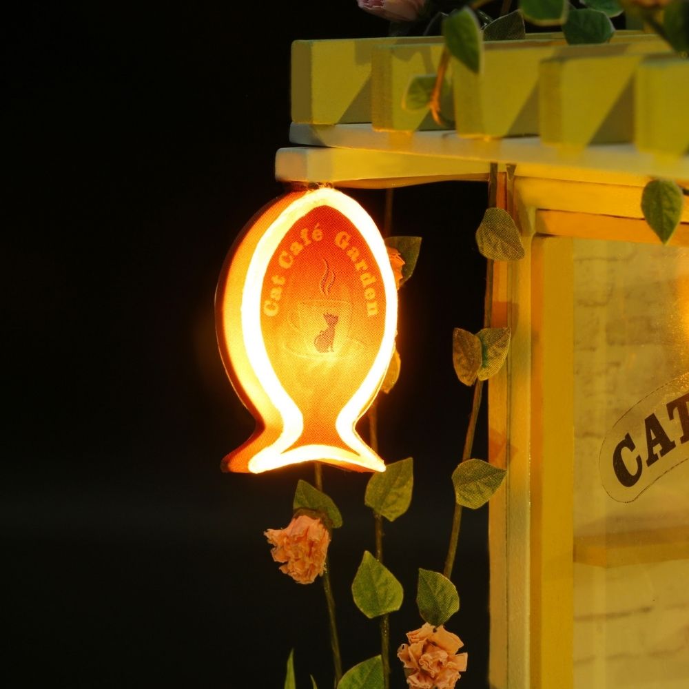 Maison Miniature - Jardin Du Café Du Chat