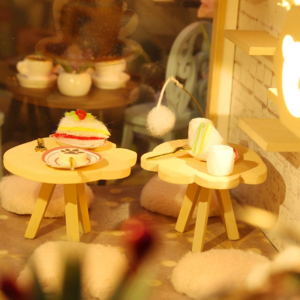 Maison Miniature - Jardin Du Café Du Chat