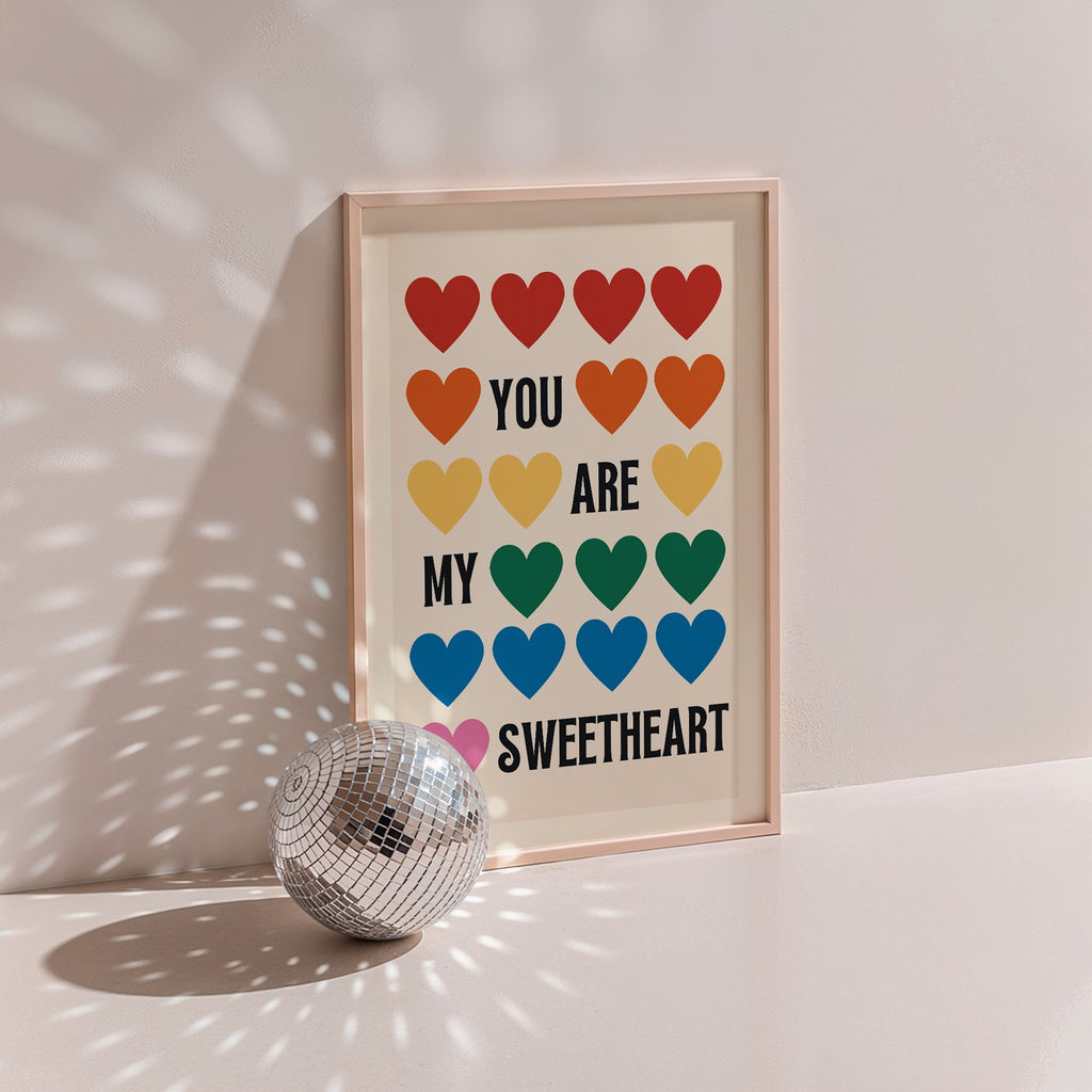 Groovy - Affiche You Are My Sweetheart - Multi