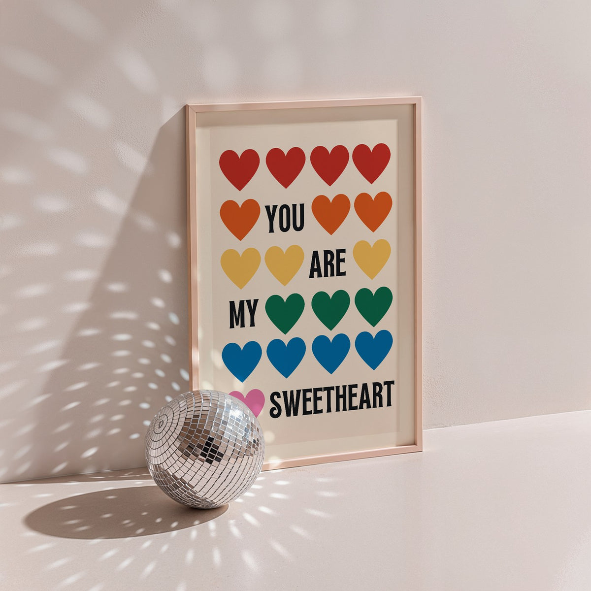 Groovy - Affiche You Are My Sweetheart - Multi