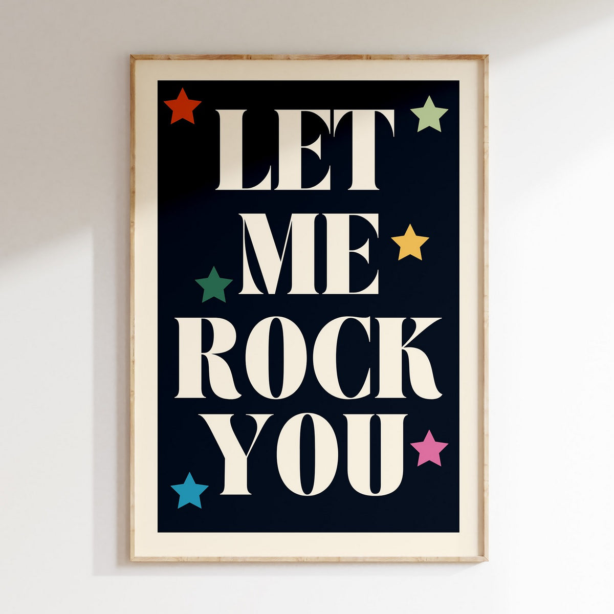 Groovy - Affiche Let Me Rock You - Noir