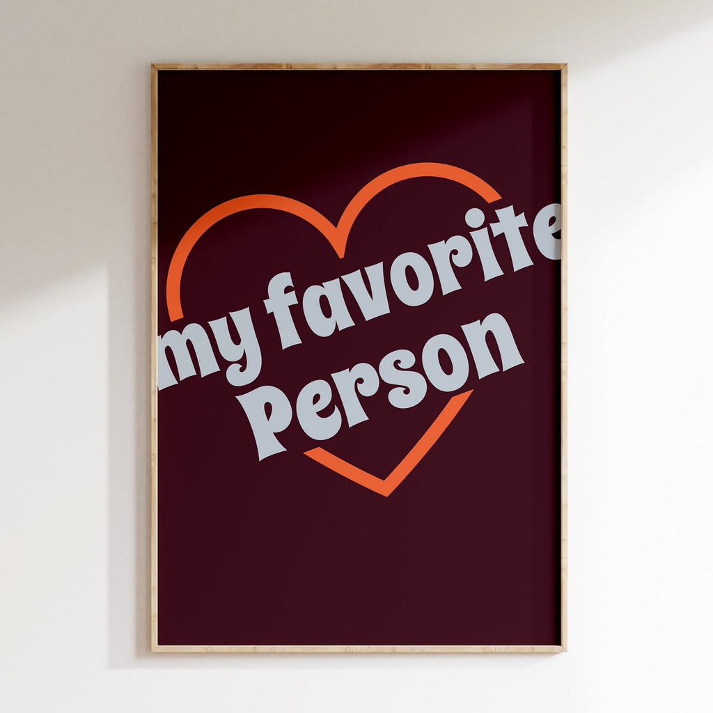 Groovy - Affiche My Favorite Person - Bordeaux