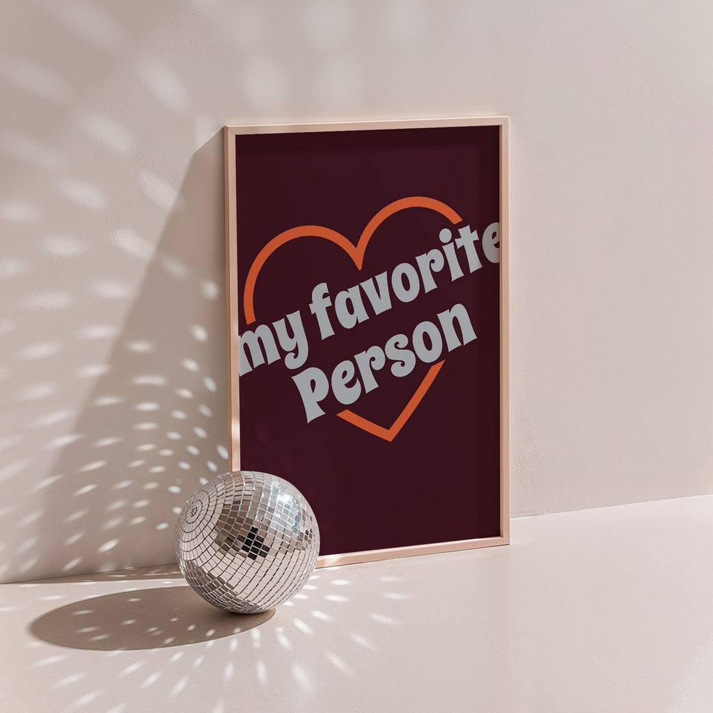 Groovy - Affiche My Favorite Person - Bordeaux