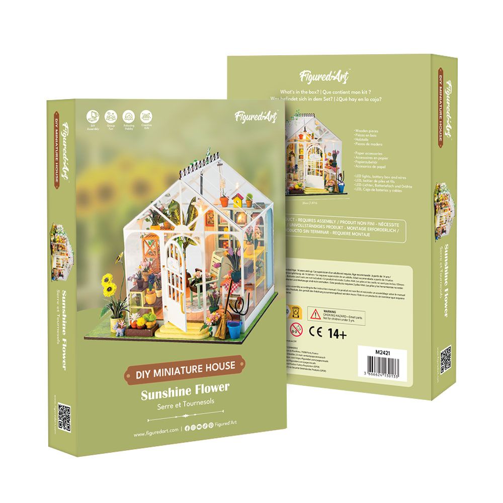 Casa miniatura - Flor soleada