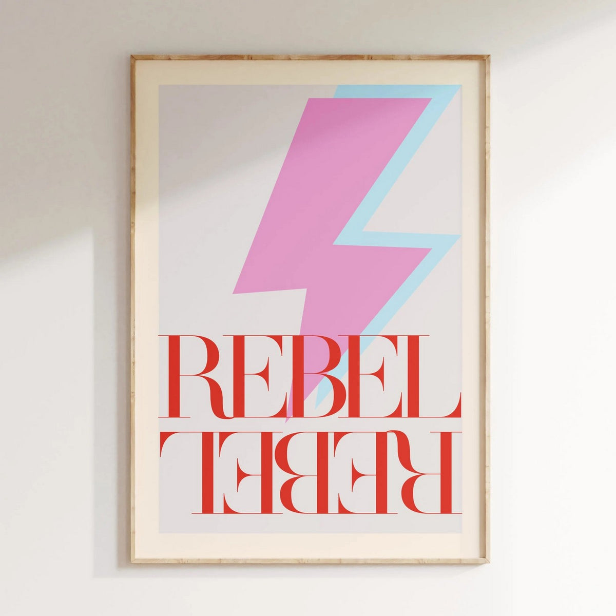 Groovy - Affiche Rebel Rebel - Rose