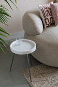 Karrara - Side Table - Solid Marble - White