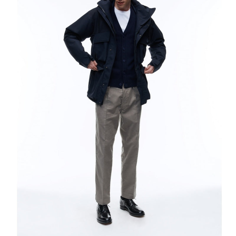 Fursac - Navy Blue Technical Canvas Parka - Navy Blue