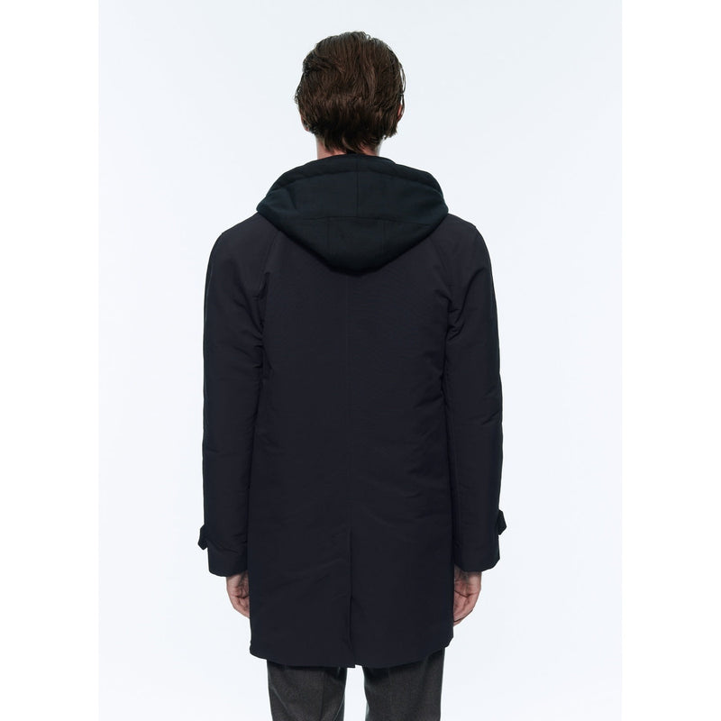 Water-Repellent Canvas Parka - Blue