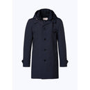 Water-Repellent Canvas Parka - Blue