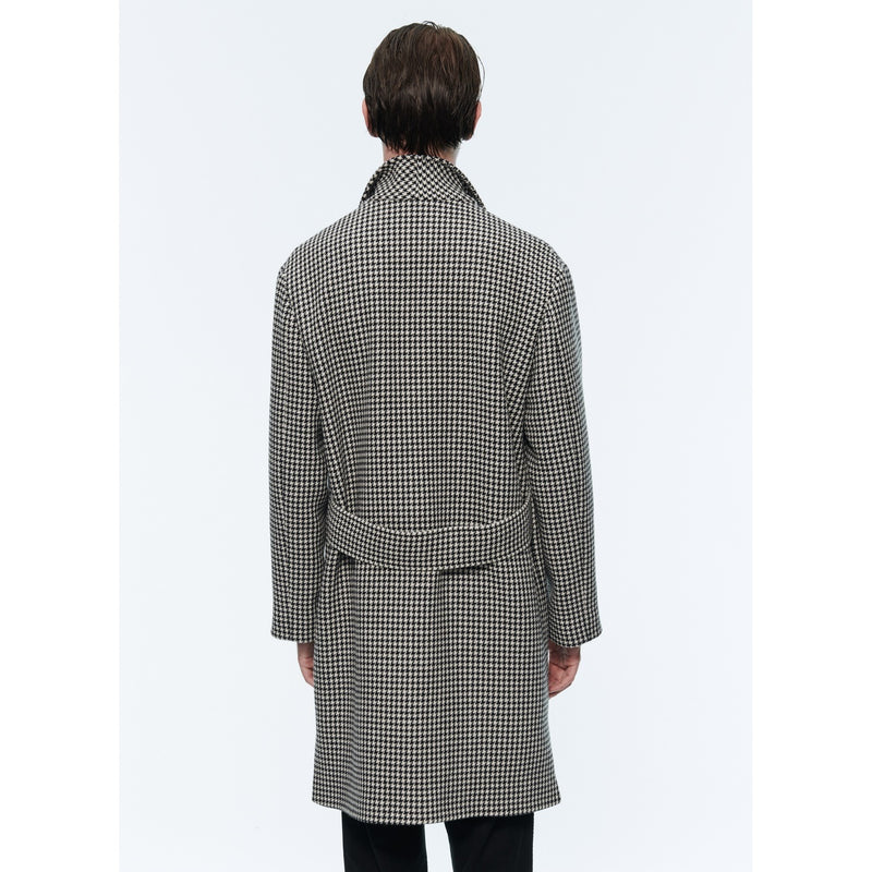 Fursac - Houndstooth Wool Coat