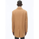 Manteau Ajusté En Drap De Laine - Brun