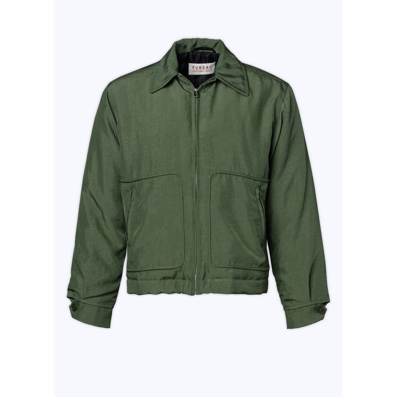 Fursac - Blouson En Toile Déperlante Vert Olive