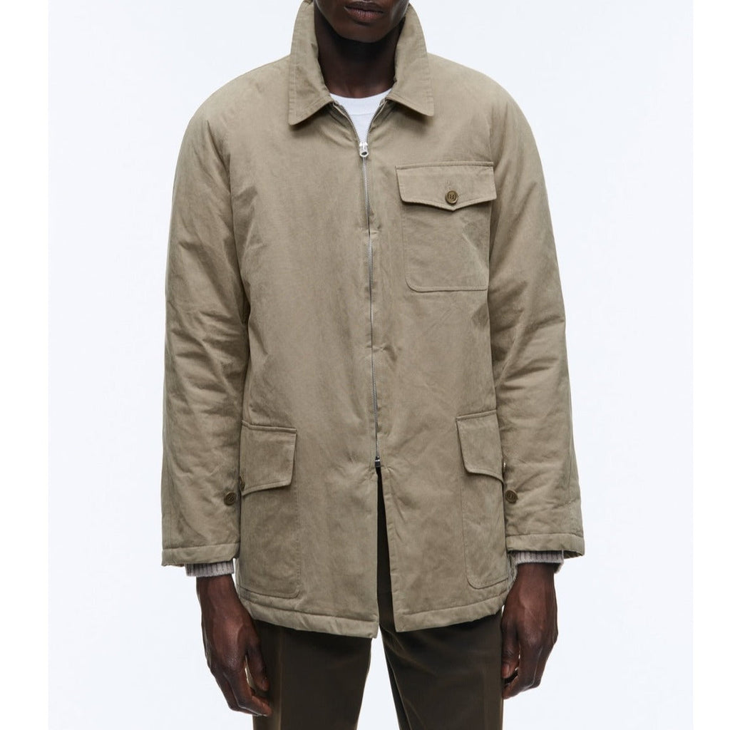 Fursac - Chaqueta de lona de algodón repelente al agua - Taupe - Hombre