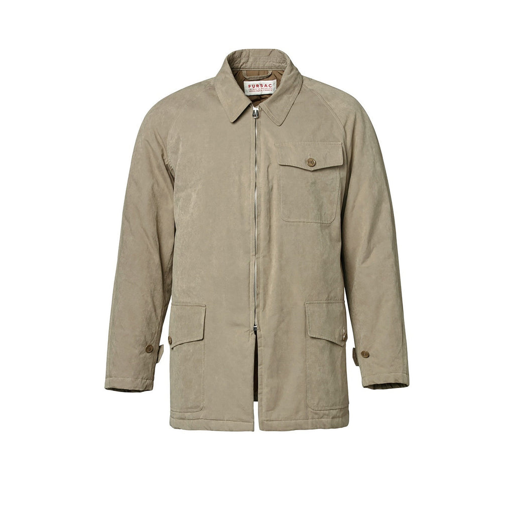 Fursac - Chaqueta de lona de algodón repelente al agua - Taupe - Hombre