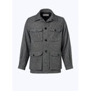 Fursac - Grey Wool Cloth Jacket with Micro Pattern