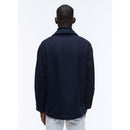 Fursac - Veste En Drap De Laine Bleu Marine