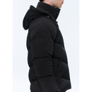 Fursac - Black Water Repellent Canvas Down Jacket - Black