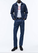 Blouson En Toile De Coton Denim - Bleu