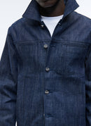 Blouson En Toile De Coton Denim - Bleu