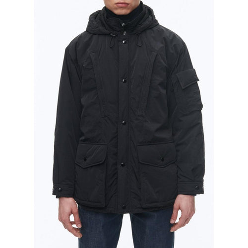 Parka En Toile Déperlante - Bleu Marine