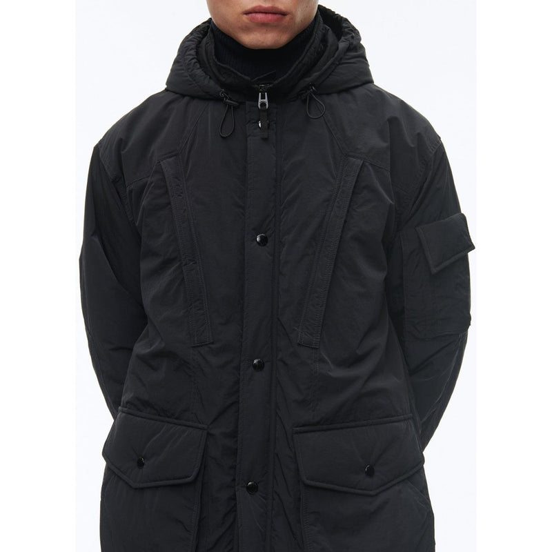 Parka En Toile Déperlante - Bleu Marine