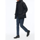 Parka En Toile Déperlante - Bleu Marine