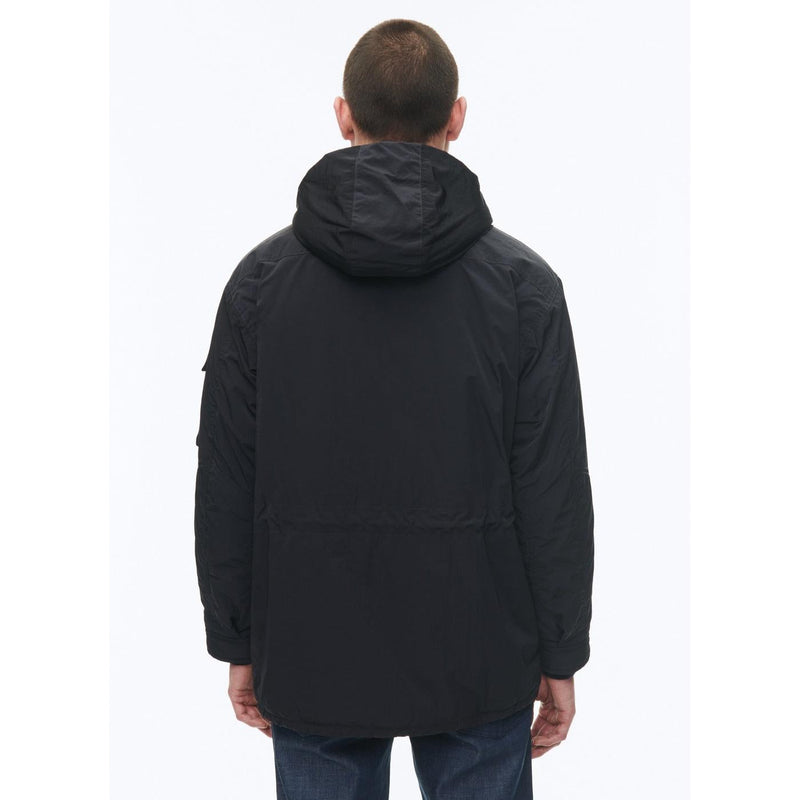 Parka En Toile Déperlante - Bleu Marine