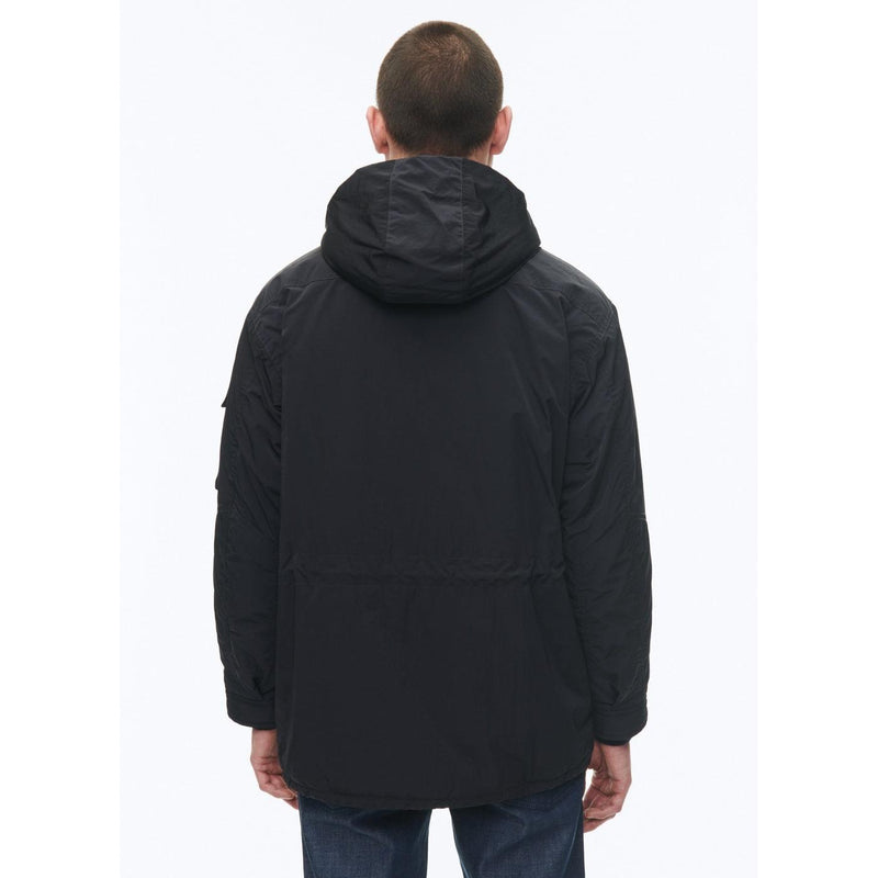 Parka En Toile Déperlante - Bleu Marine