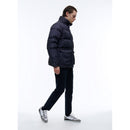 Fursac - Blue Water Repellent Canvas Down Jacket - Navy Blue