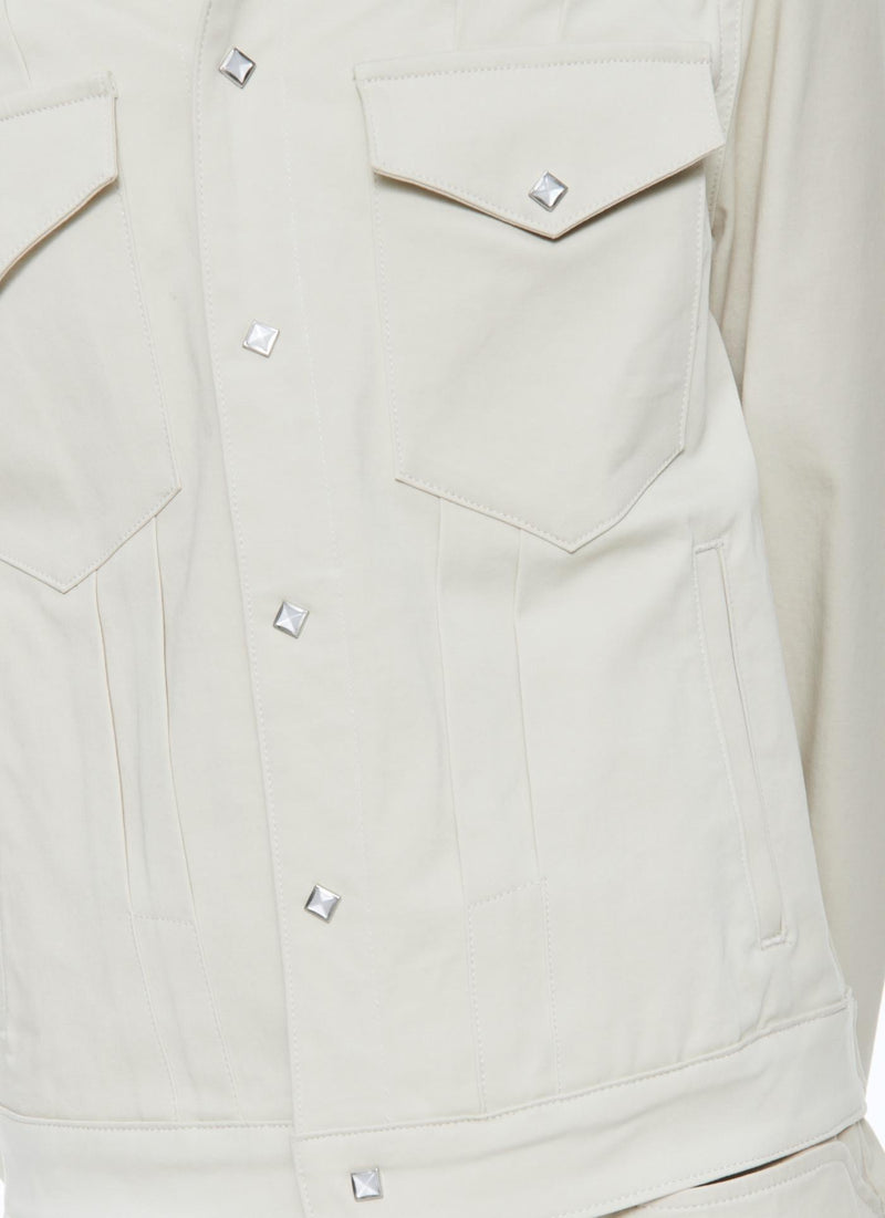 Fursac - Blouson Western En Satin De Coton - Ficelle - Homme
