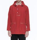 Fursac - Chaqueta larga de nailon - Rojo - Hombre