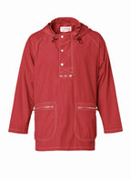 Fursac - Chaqueta larga de nailon - Rojo - Hombre