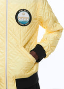 Fursac - Chaqueta acolchada de satén - Amarillo pálido - Hombre
