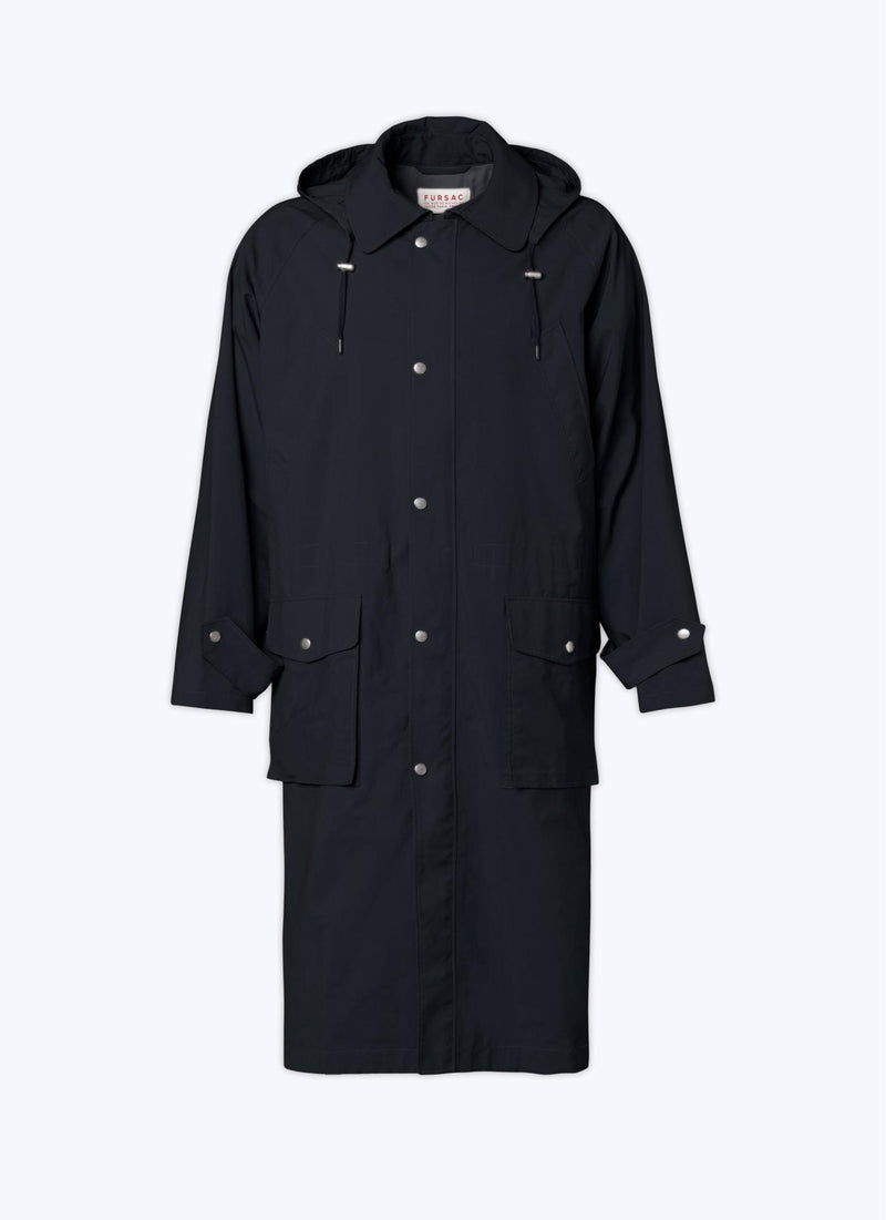 Fursac - Parka En Toile Technique - Bleu Marine - Homme