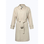 Manteau Long À Ceinture En Coton - Beige