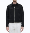 Fursac - Blouson Western En Serge De Laine - Noir - Homme