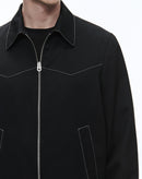 Fursac - Chaqueta vaquera Serge de lana - Negro - Hombre