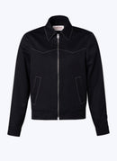 Fursac - Chaqueta vaquera Serge de lana - Negro - Hombre
