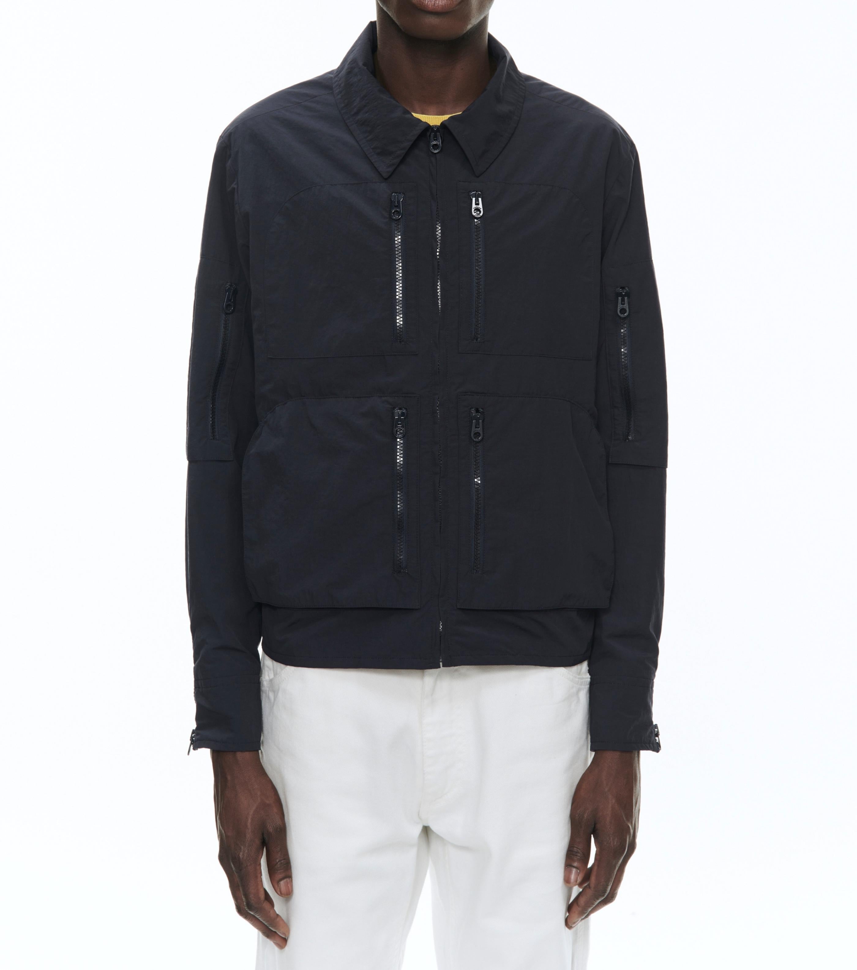 Fursac - Blouson Multipoches En Nylon - Marine - Homme