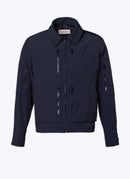 Fursac - Chaqueta de nailon multibolsillos - Azul marino - Hombre