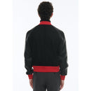 Chaqueta de lana y piel de cordero - Negro