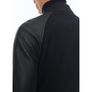 Blouson En Laine Et Cuir D'Agneau - Marine