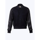 Wool And Lambskin Jacket - Navy