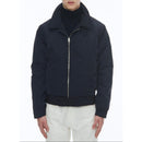 Blouson En Toile Technique Froissée - Bleu Nuit - Homme
