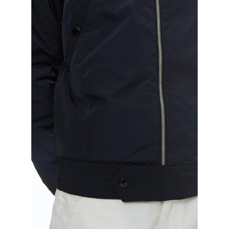 Blouson En Toile Technique Froissée - Bleu Nuit - Homme